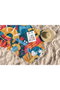 Mjölnir 90 Toalla de Playa Multicolor 90 x 150 cm de Microfilamento de Poliéster y Poliamida